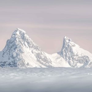 Coucher de soleil sur la Dent d'Oche